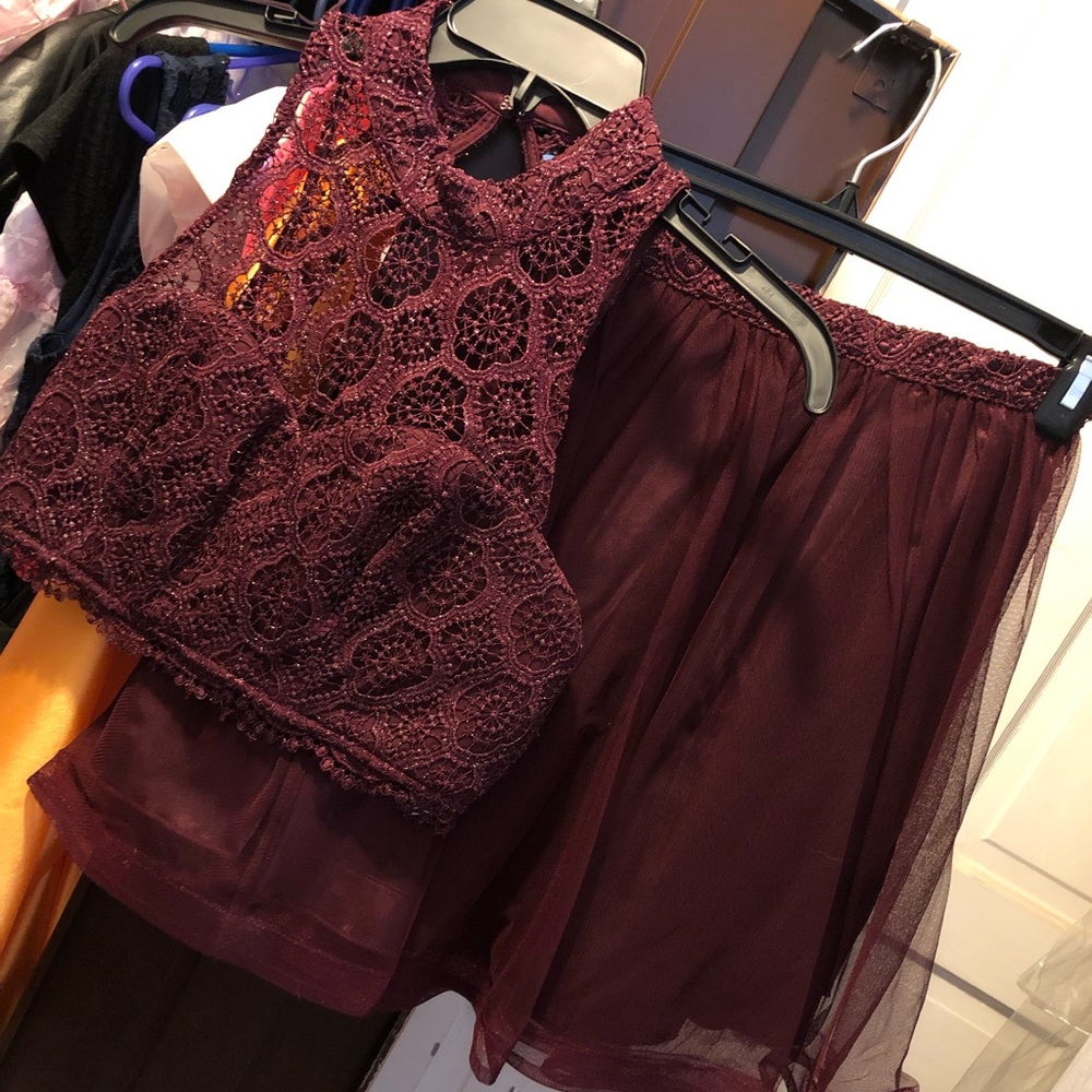 Two piece mini dress